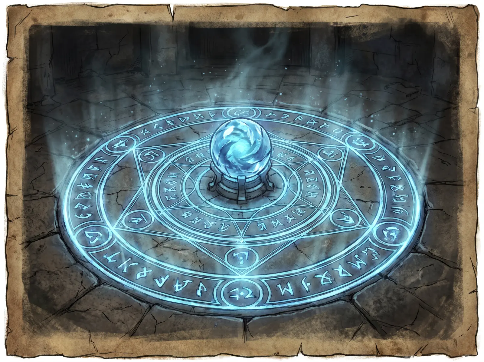 Diagram of the Spell Maker interface showing three stacked effects with duration, chance and magnitude sliders